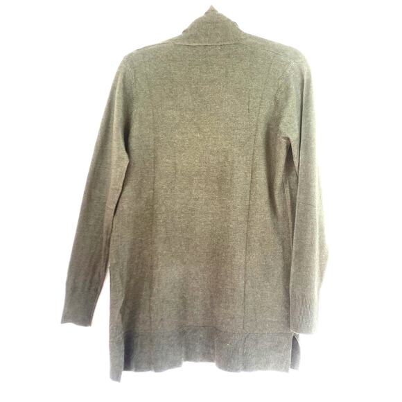 Pink Clover Cardigan Women Small Gray Long Sleeve Front Pockets Open Front - Picture 8 of 13